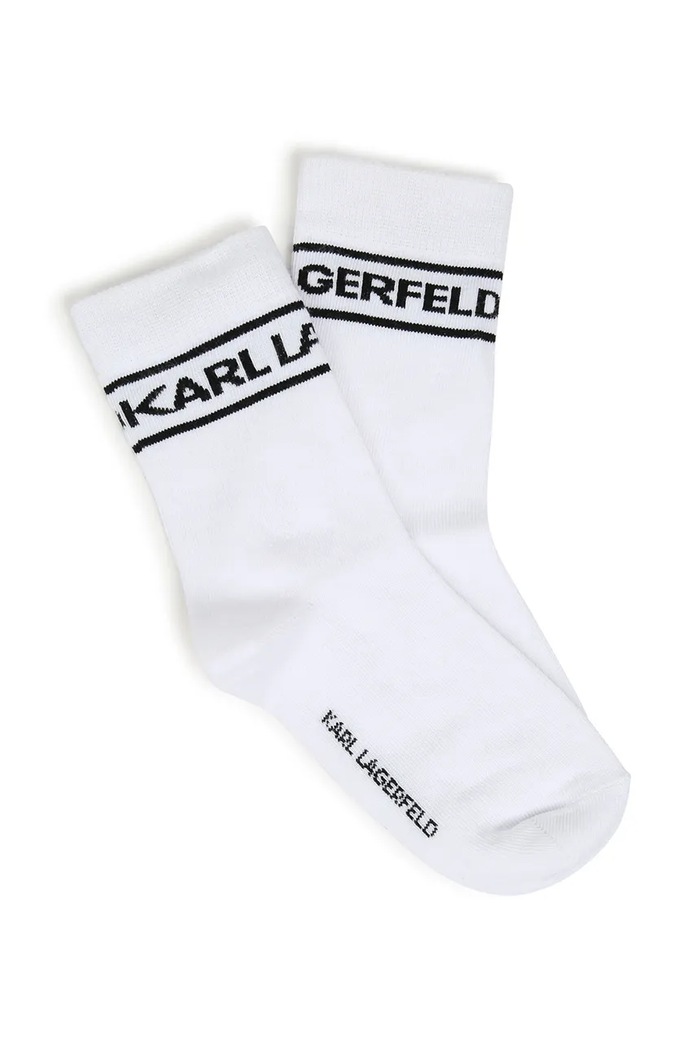 Момче Karl Lagerfeld чорапи за деца 2 броя Z31447 бял