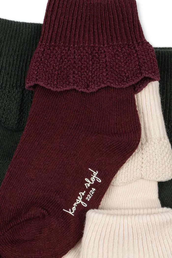 Konges Sløjd Șosete pentru copii pachet de 3 KS105862.9BY2 multicolor AW26