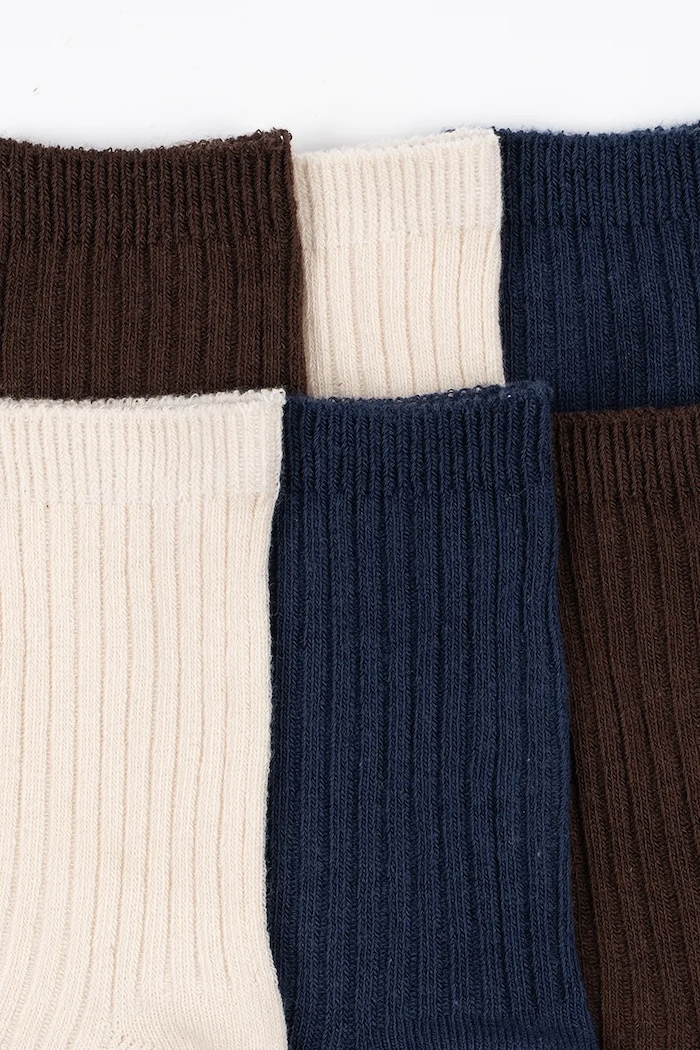 Konges Sløjd Skarpety dziecięce 3 PACK RIB SOCKS KS105864.9BY2 multicolor AW26