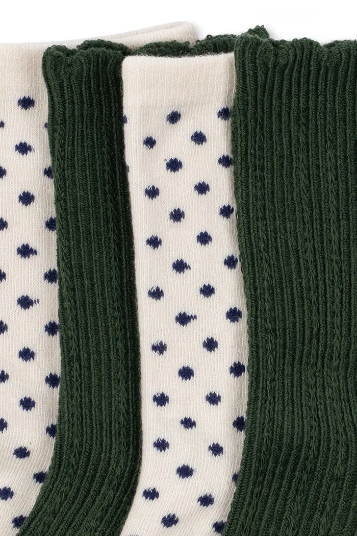 Konges Sløjd Skarpety dziecięce 2 PACK DOT SOCKS KS105843.9BY2 multicolor AW26