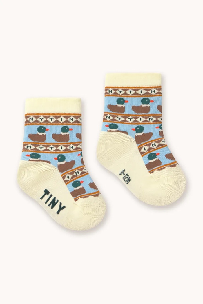 Tinycottons ponožky dětské TINY DUCKS MEDIUM SOCKS AW26.384 žlutá AW26