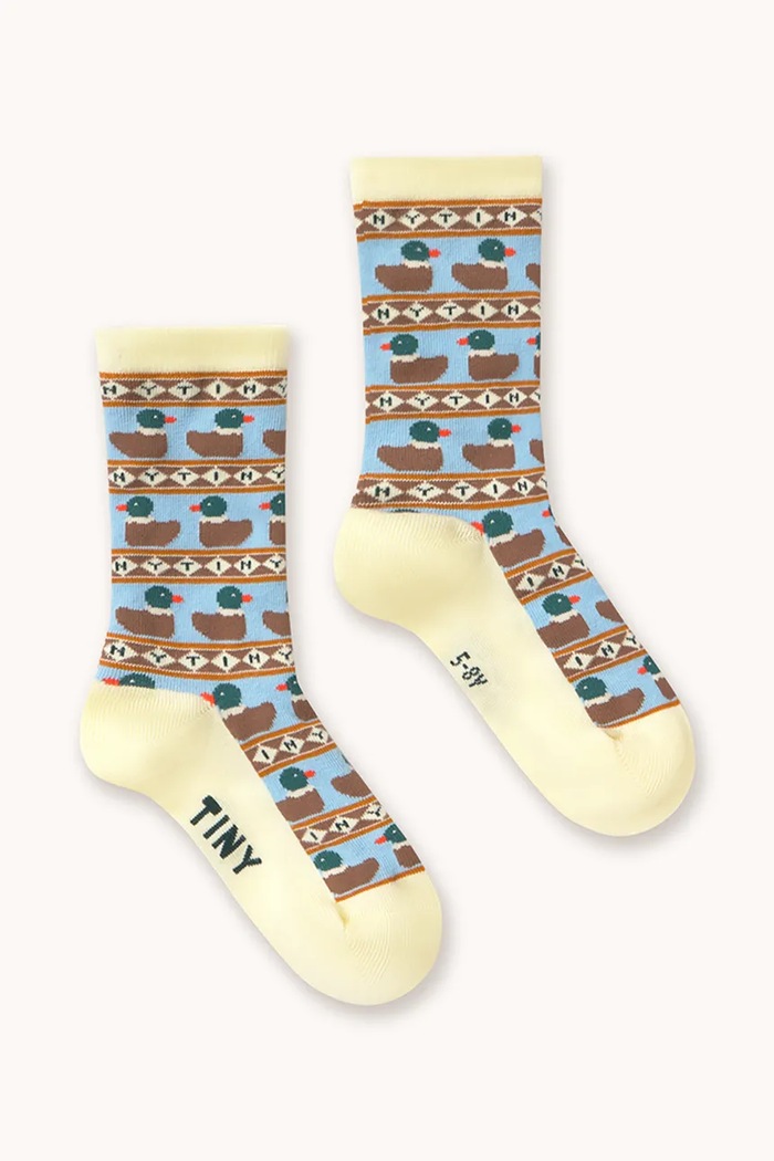 Tinycottons ponožky dětské TINY DUCKS MEDIUM SOCKS AW26.385 žlutá AW26