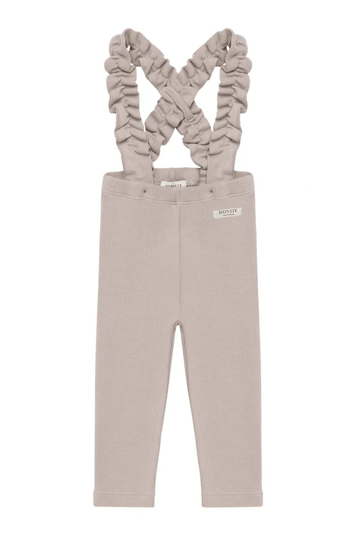 Donsje colanți pentru copii din bumbac cu elastan Enzi Leggings 3050800 gri AW26