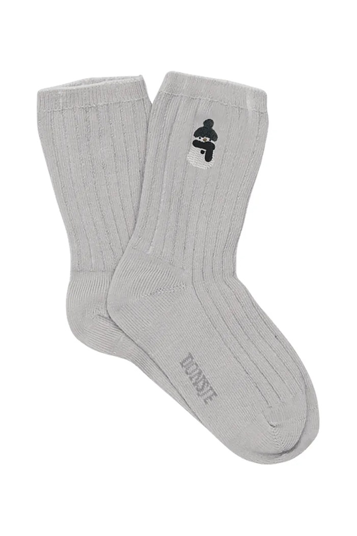 Donsje Skarpety dziecięce Lala Socks Snowman szary 3018803