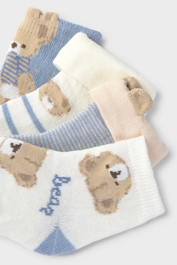 Mayoral Newborn чорапи за бебе 4 броя 9112.2F.Newborn.9BY2 син AW26