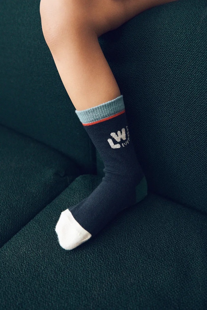 Chłopiec Liewood Skarpety dziecięce Silas Socks 3-pack LW15118.9BY2 niebieski