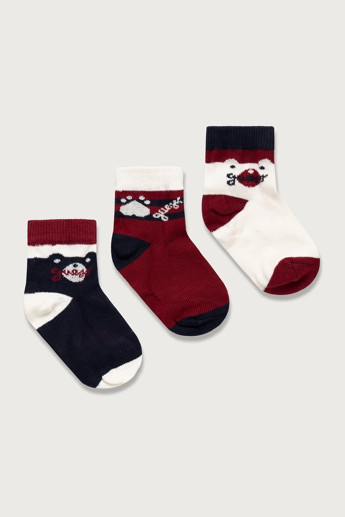 Guess Skarpety dziecięce 3-pack beżowy H5BW14.Z3G10.9BY2