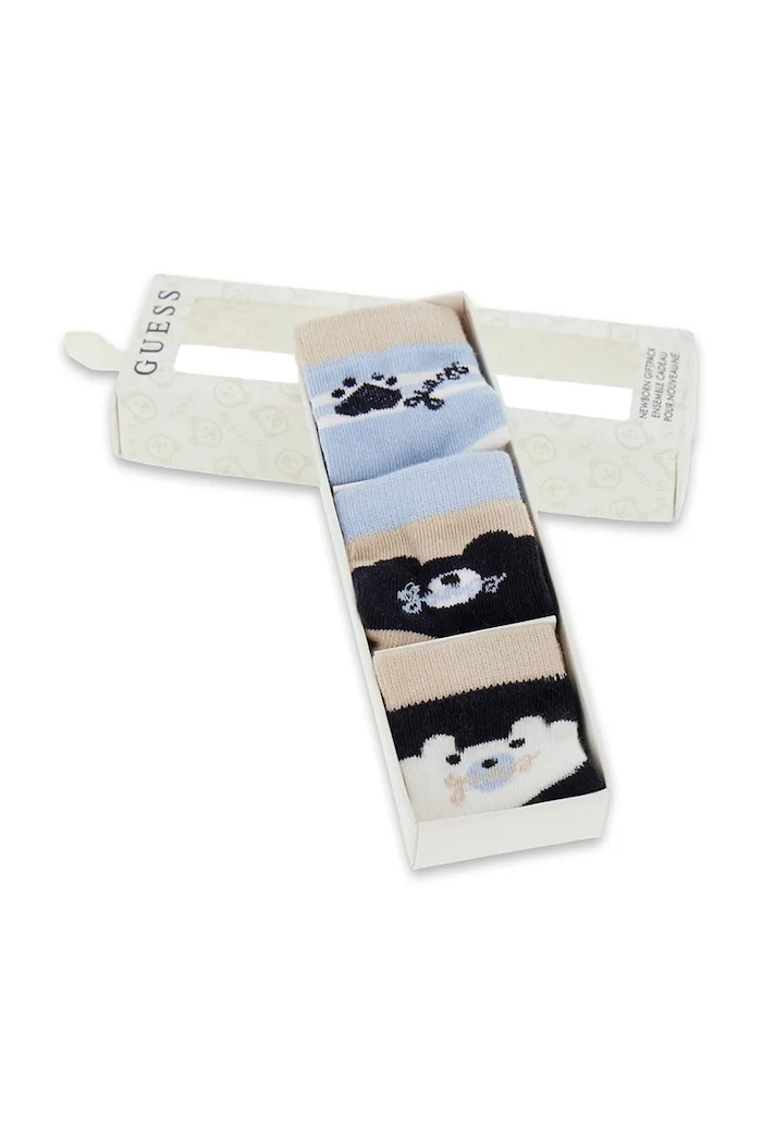Guess calzini per bambini pacco da 3 H5BW14.Z3G10.9BY2 beige AW26