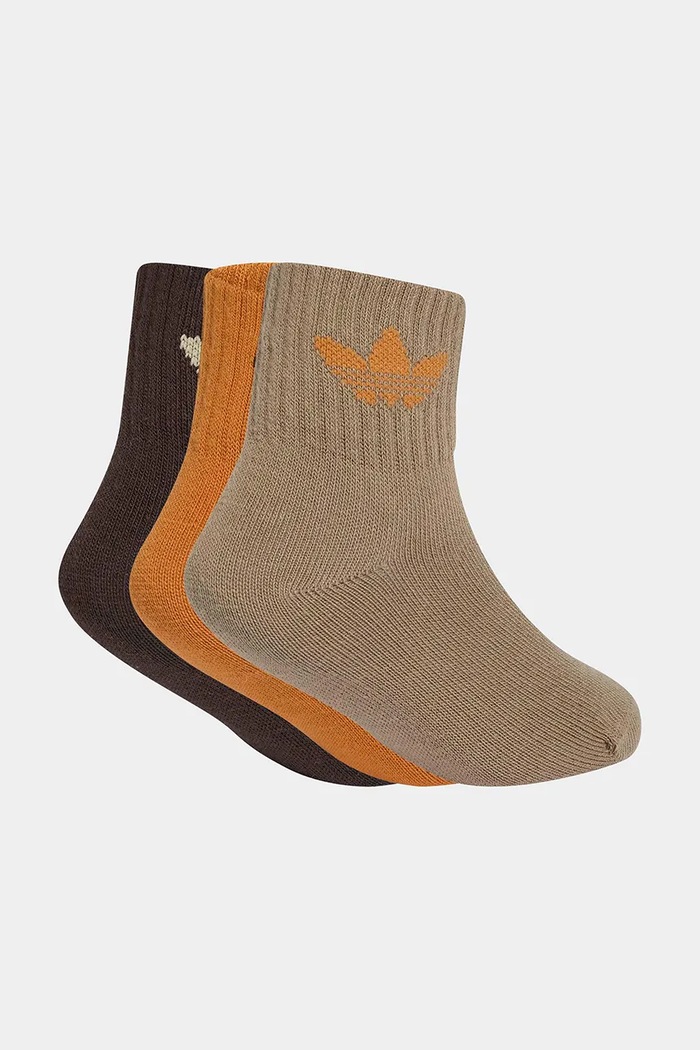adidas Originals ponožky dětské 3-pack KT4393 béžová AW26