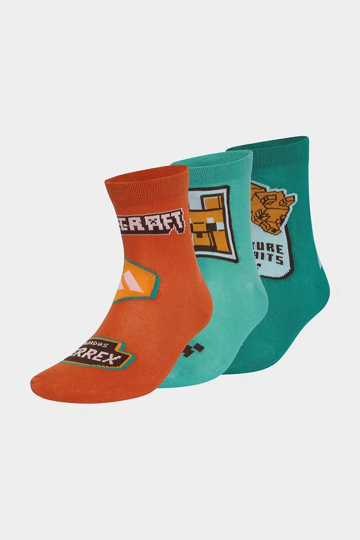 adidas Performance čarape za djecu MINECRAFT 3-pack tirkizna KR2354