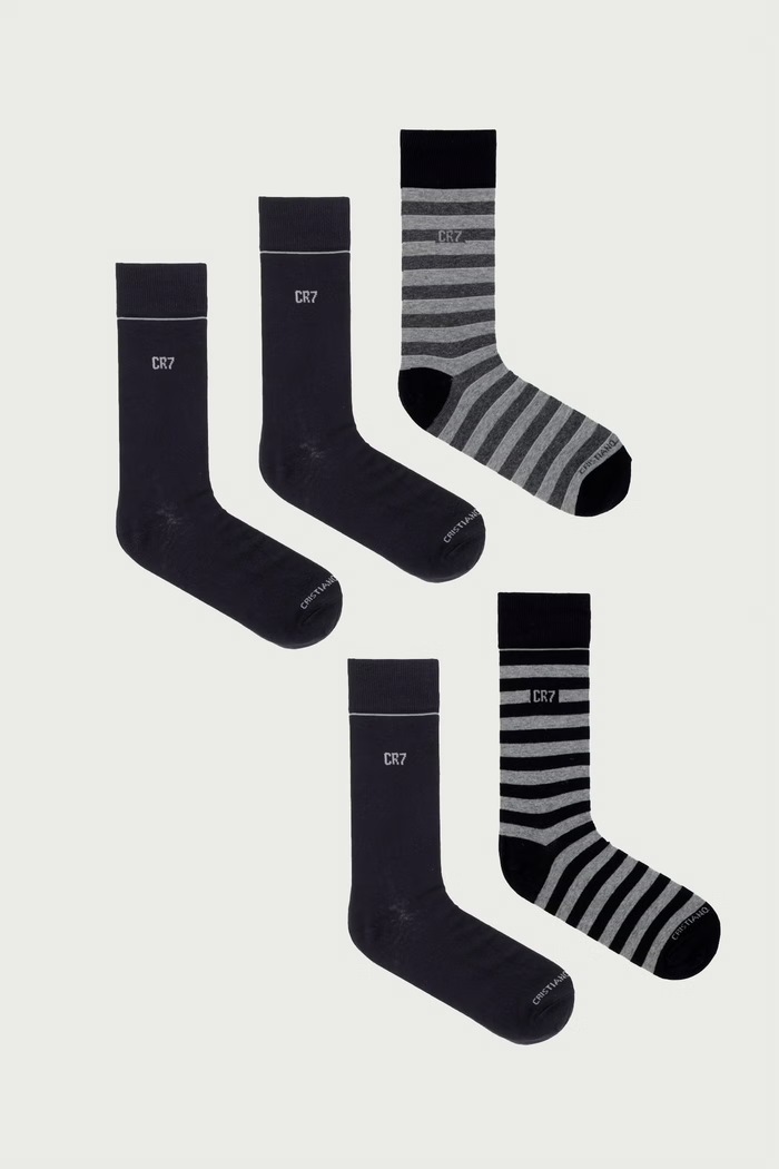 CR7 Cristiano Ronaldo Skarpety męskie 5-pack czarny 8275.8000.107