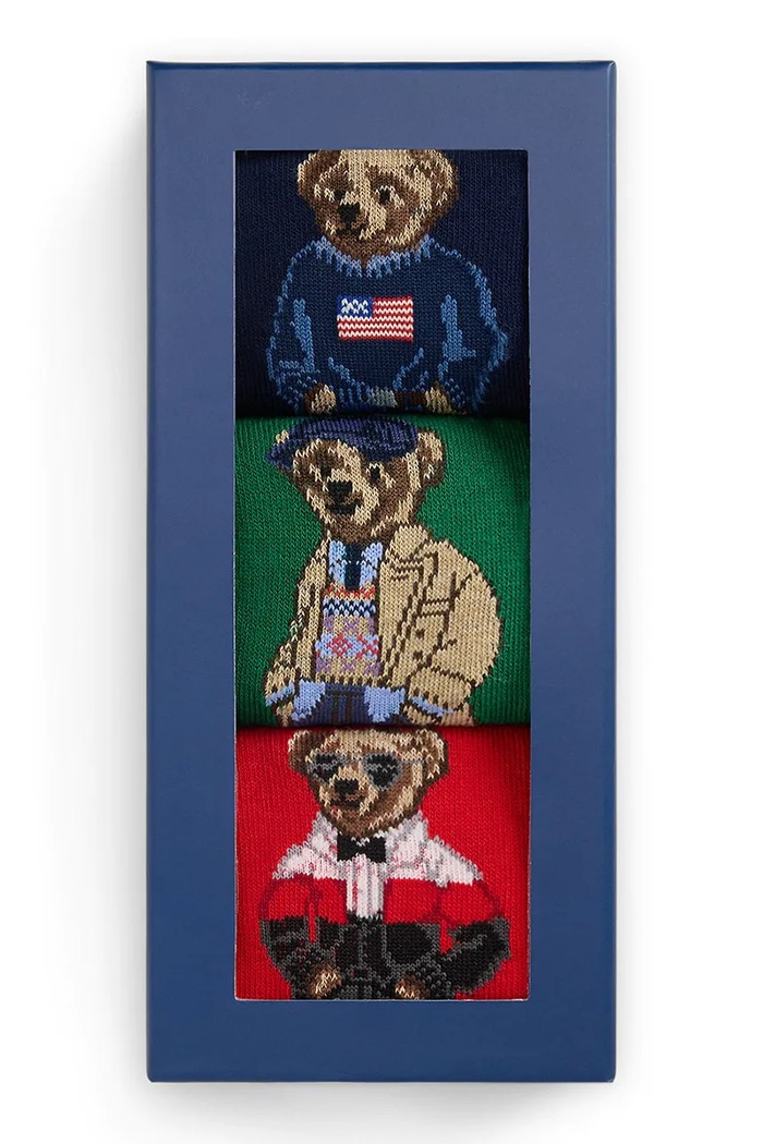 Polo Ralph Lauren Skarpety męskie 3-pack 449P22357001 multicolor AW26