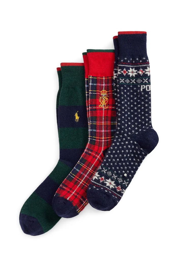 Polo Ralph Lauren Skarpety męskie 3-pack multicolor 449P22332001
