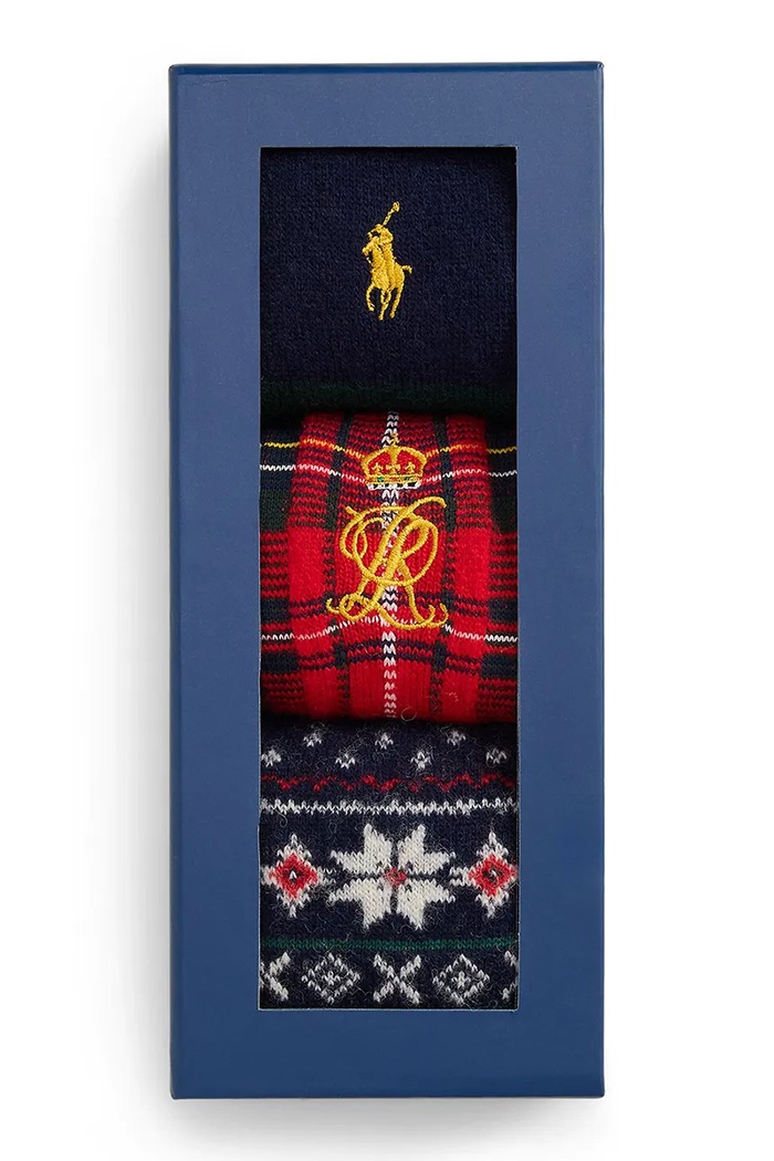 Polo Ralph Lauren Skarpety męskie 3-pack 449P22332001 multicolor AW26