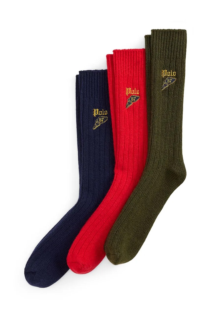 Polo Ralph Lauren Skarpety męskie 3-pack granatowy 449P22356