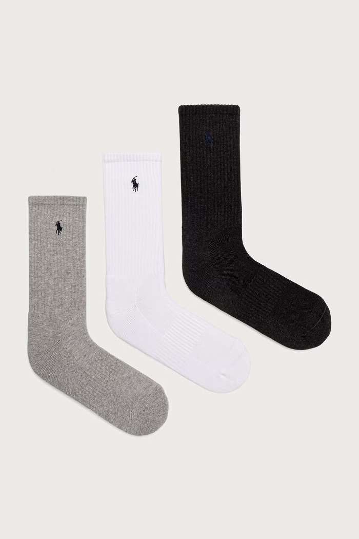 Polo Ralph Lauren Skarpety męskie 6-pack 449P22344 czarny AW26