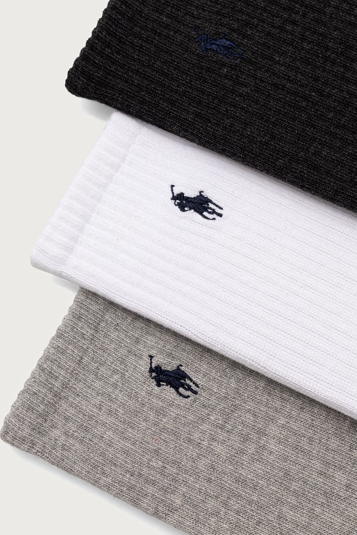 Odzież Polo Ralph Lauren Skarpety męskie 6-pack 449P22344 czarny