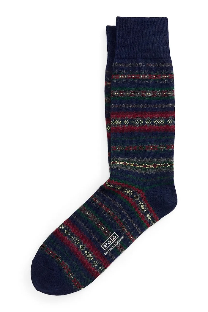 Polo Ralph Lauren Skarpety męskie z wełną granatowy 449P22338