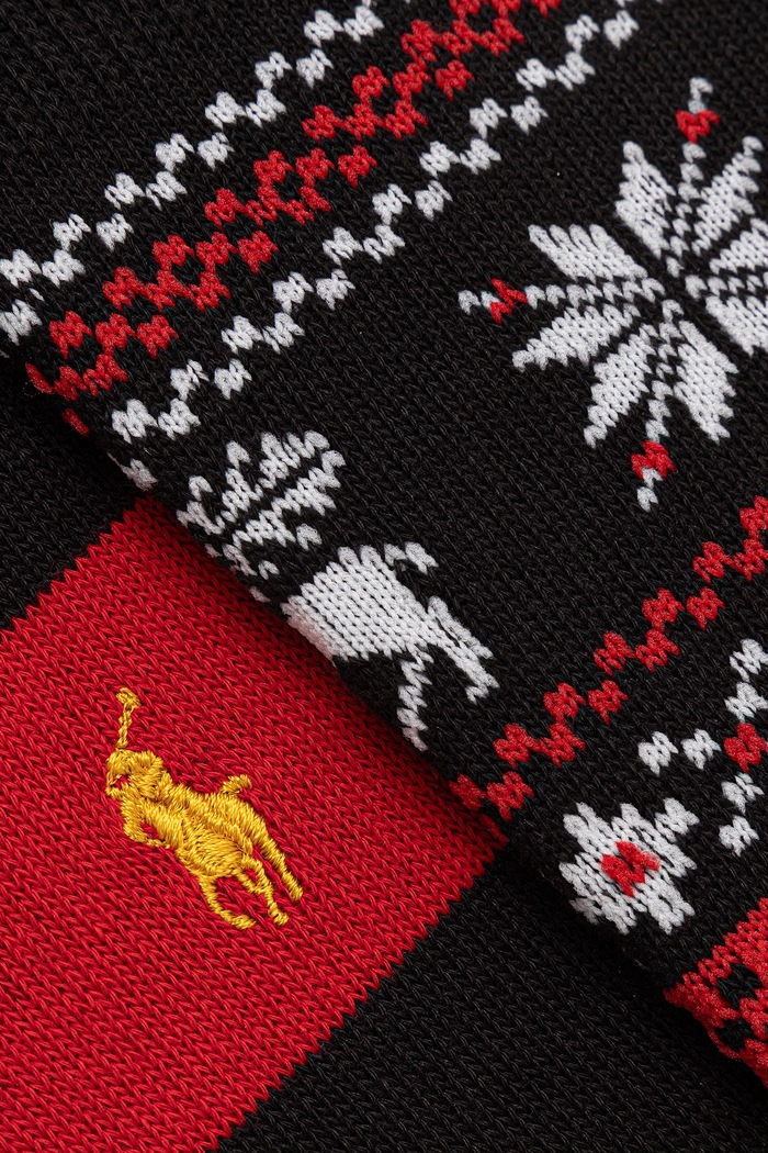 Polo Ralph Lauren Skarpety niemowlęce z bawełną 2-pack 449P22331 czerwony AW26