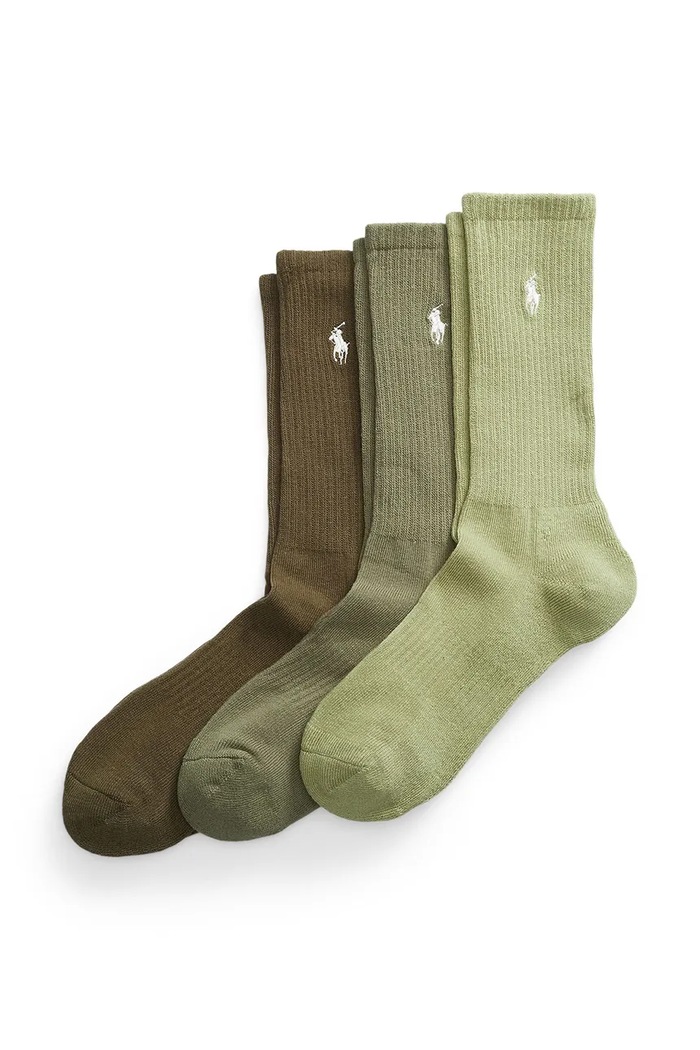 Polo Ralph Lauren skarpety męskie 3-pack zielony 449875584