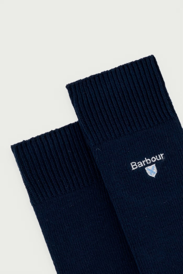 Barbour Skarpety męskie z bawełną MSO0220 granatowy AW26