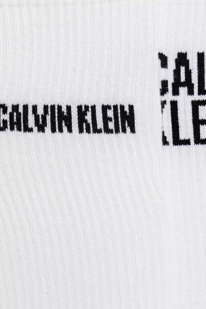 Calvin Klein Skarpety damskie z bawełną 2-pack 701241734 biały AW26