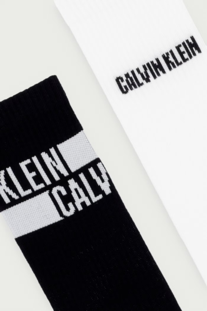 Calvin Klein Ponožky dámské s bavlnou 2-pack 701241734 černá AW26