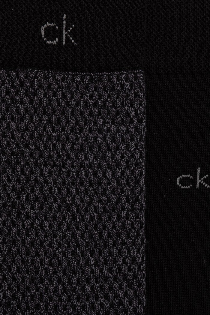 Calvin Klein Ponožky pánské s bavlnou 2-pack 701241442 černá AW26