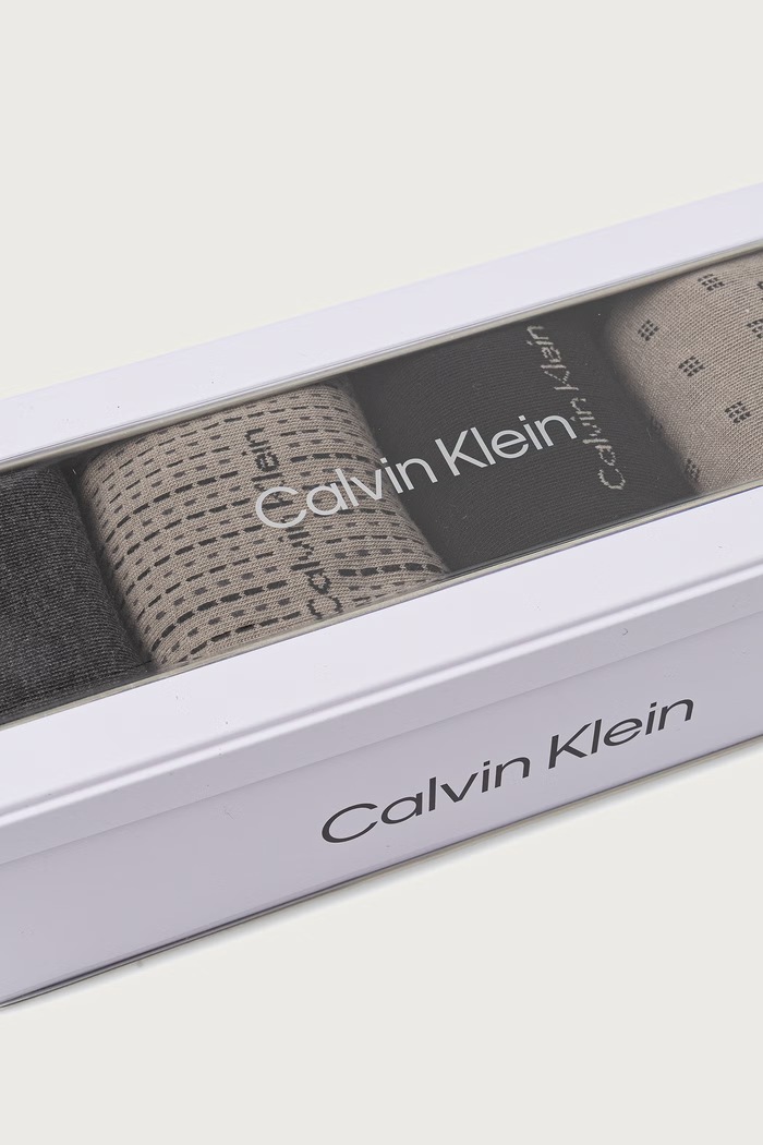 Skarpety męskie 4-pack Calvin Klein 701241207 czarny