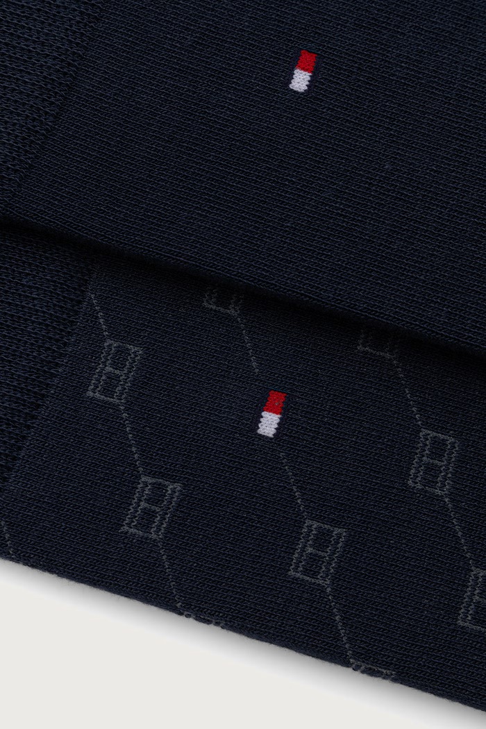 Tommy Hilfiger skarpety męskie z bawełną 2-pack 701241991 granatowy AW26