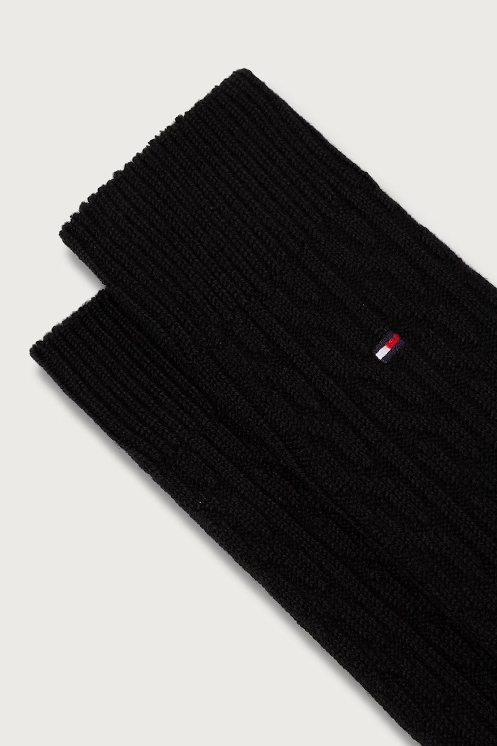 Tommy Hilfiger Skarpety męskie z dodatkiem wełny 701241830 czarny AW26
