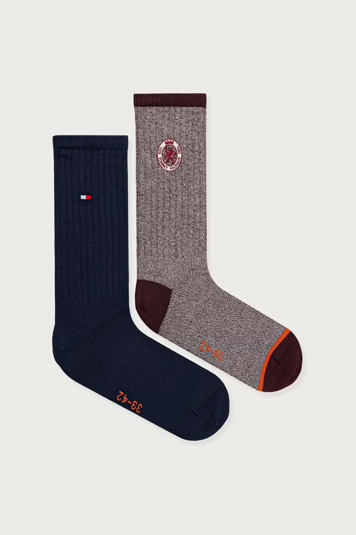 Tommy Hilfiger skarpety męskie 2-pack bordowy 701241826