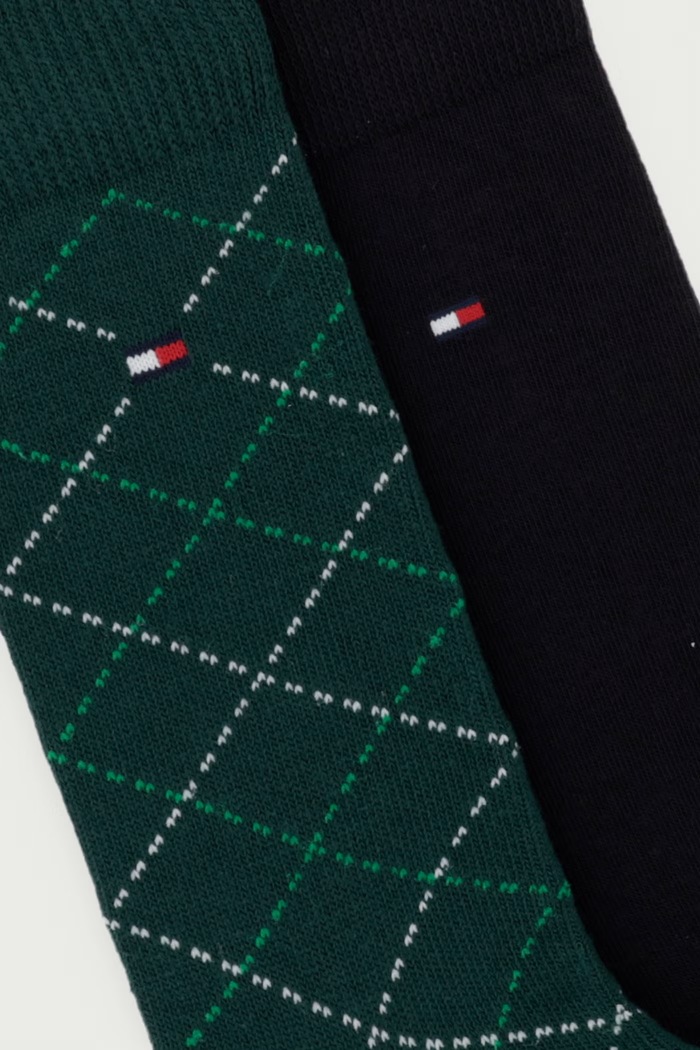 Tommy Hilfiger skarpety męskie 2-pack 701241821 zielony AW26