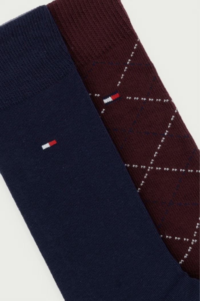 Tommy Hilfiger skarpety męskie 2-pack 701241821 bordowy AW26