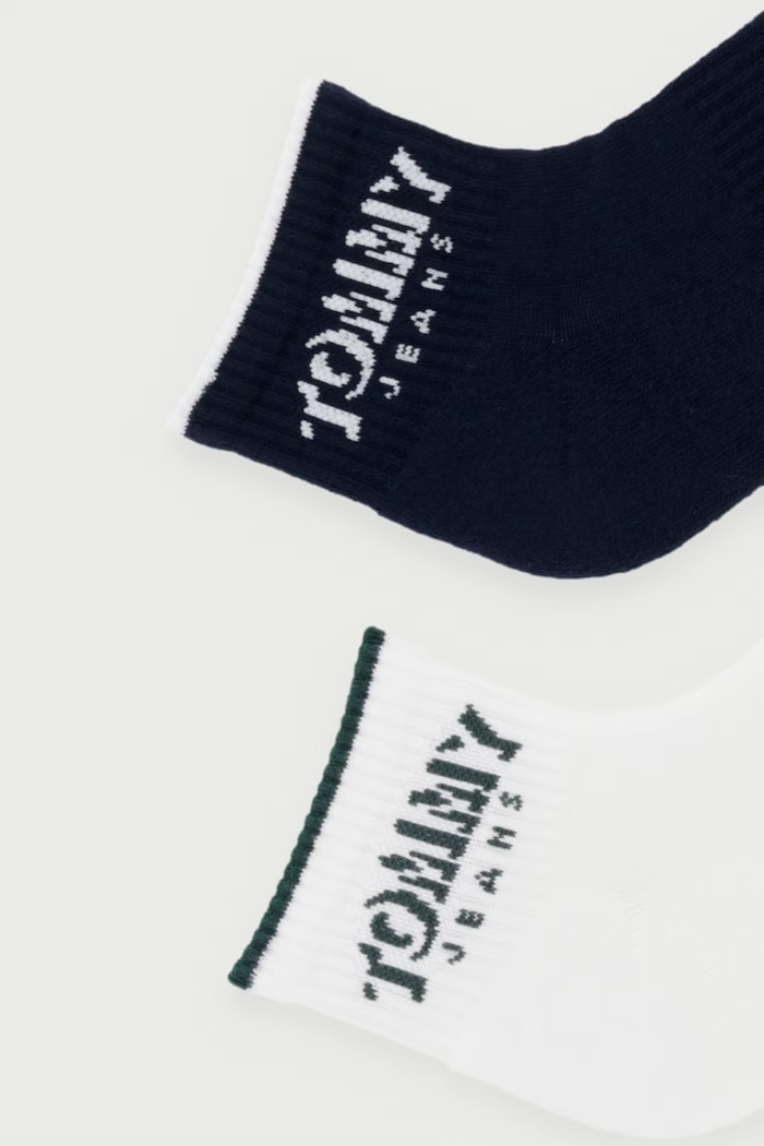 Tommy Hilfiger skarpety męskie z bawełną 2-pack 701242195 granatowy AW26