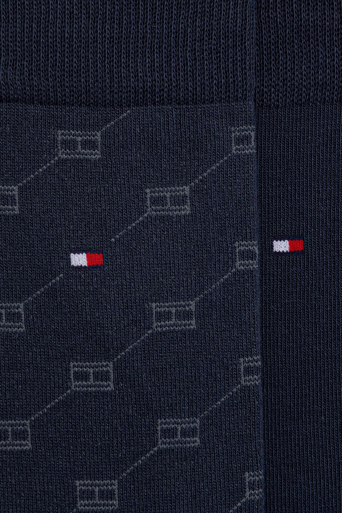 Tommy Hilfiger Skarpety męskie z bawełną 4-pack 701244102 granatowy AW26