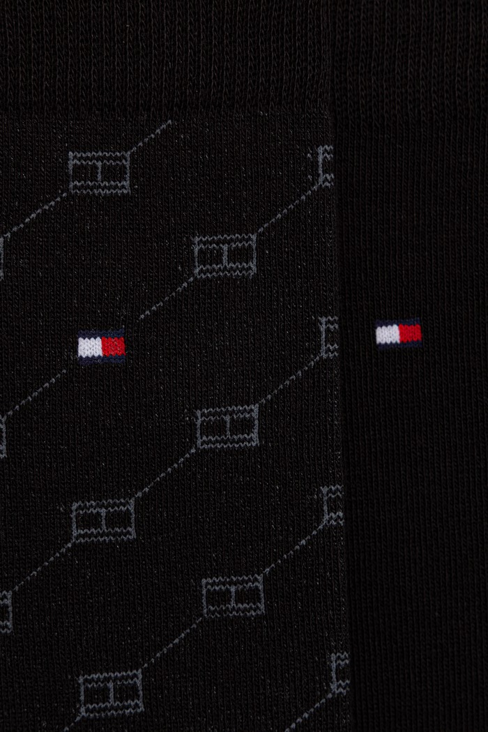 Tommy Hilfiger Skarpety męskie z bawełną 4-pack 701244102 czarny AW26