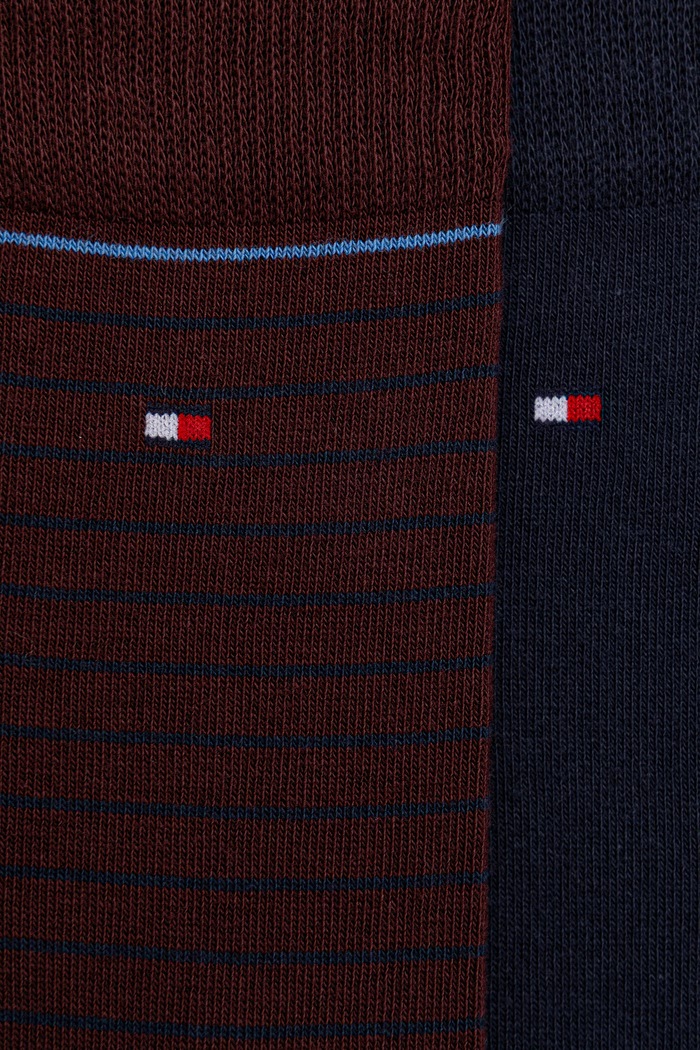 Tommy Hilfiger Skarpety męskie z bawełną 4-pack 701244101 bordowy AW26