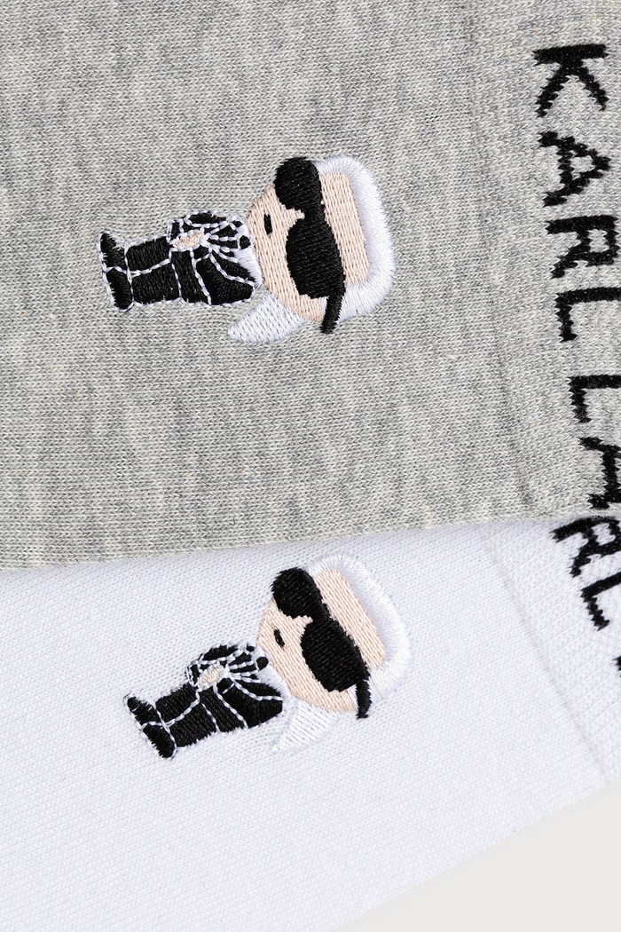 Karl Lagerfeld čarape za žene 3-pack A4M47045 bijela AW26