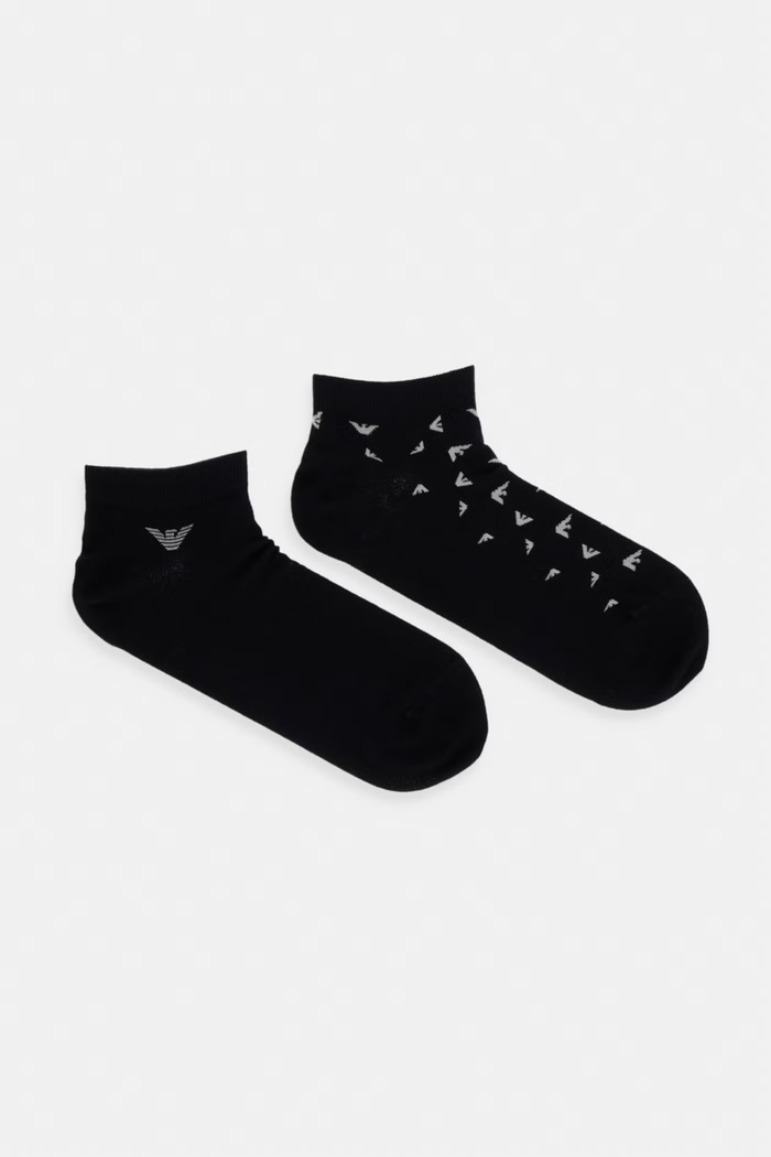 Emporio Armani Underwear skarpety męskie z bawełną 2-pack czarny EM000538.AF25376