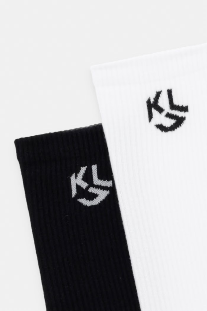 Karl Lagerfeld Jeans κάλτσες ανδρικές 2-pack B3M47032 μαύρο AW26