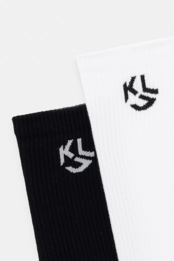 Karl Lagerfeld Jeans κάλτσες ανδρικές 2-pack B3M47032 μαύρο AW26
