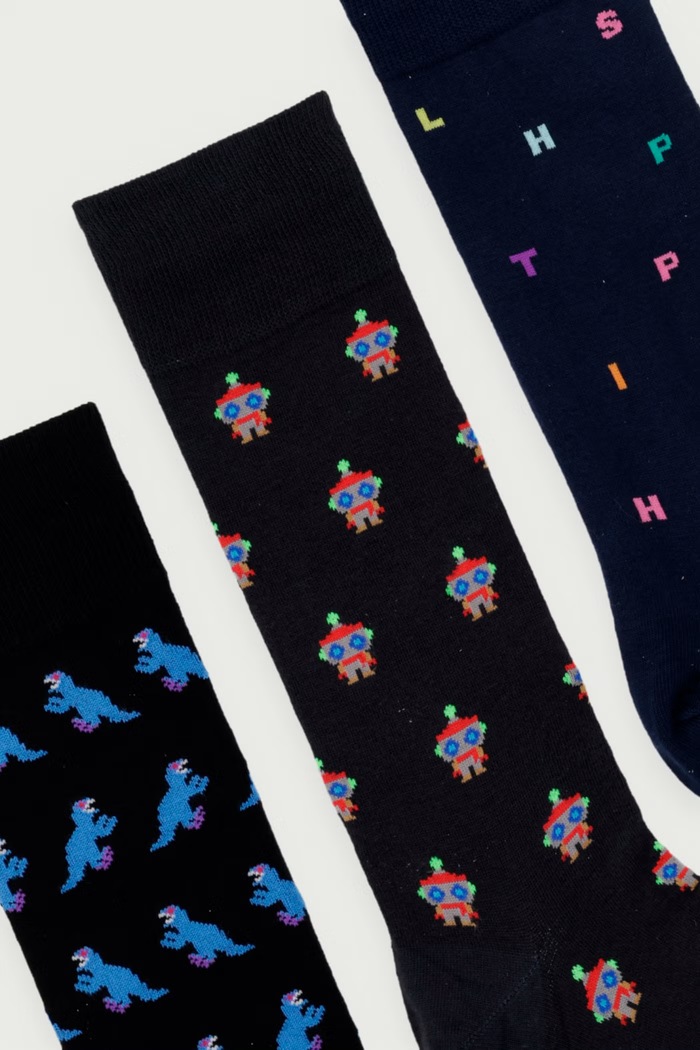 Paul Smith Skarpety męskie 3-pack M1A.SOCK.W3PCR2 czarny AW26