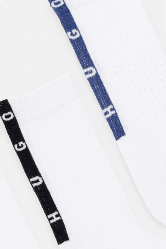 HUGO κάλτσες ανδρικές 3P QS BACK TAPE CC 50564876 λευκό AW26