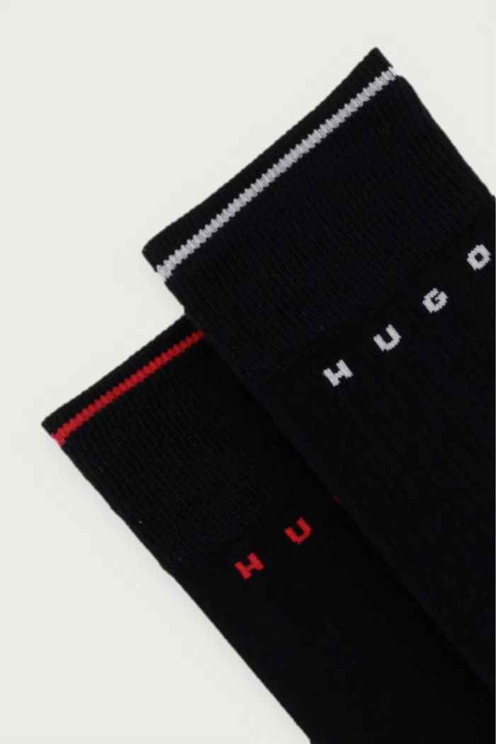 HUGO шкарпетки чоловічі 2P RS RETRO RIB MD 2 шт. 50564855 чорний AW26