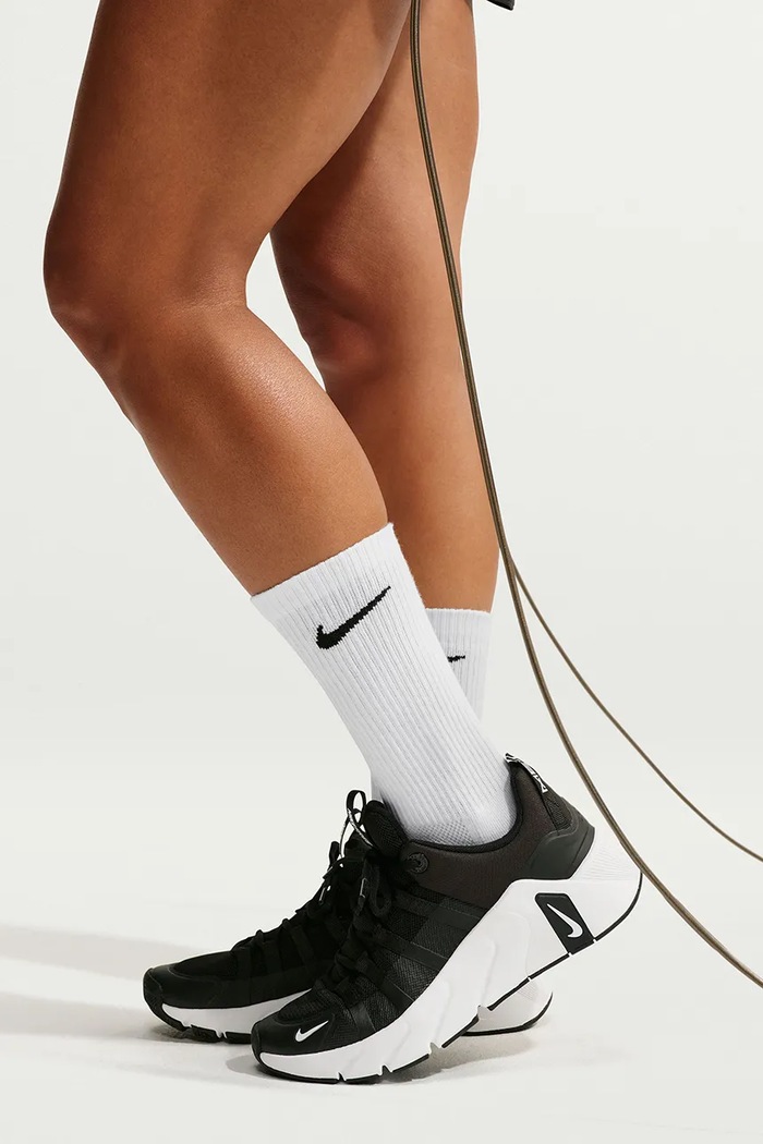Odzież Nike Sportswear Skarpety z bawełną Everyday Elevated 3-pack HQ4335.901 biały