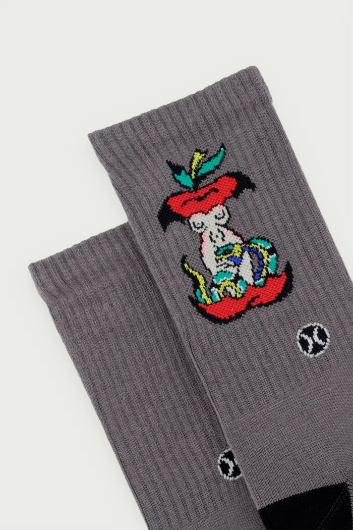 Hurley Skarpety z bawełną Etam Apple MSOEUET002 szary AW26