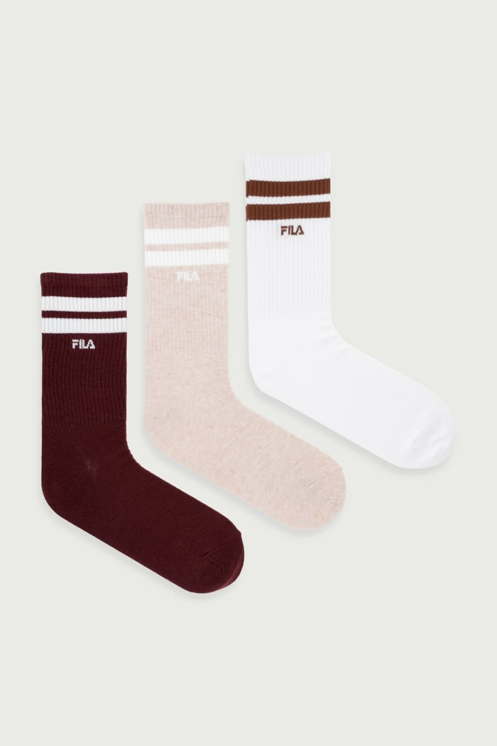 Fila Skarpety 3-pack brązowy F9090DR