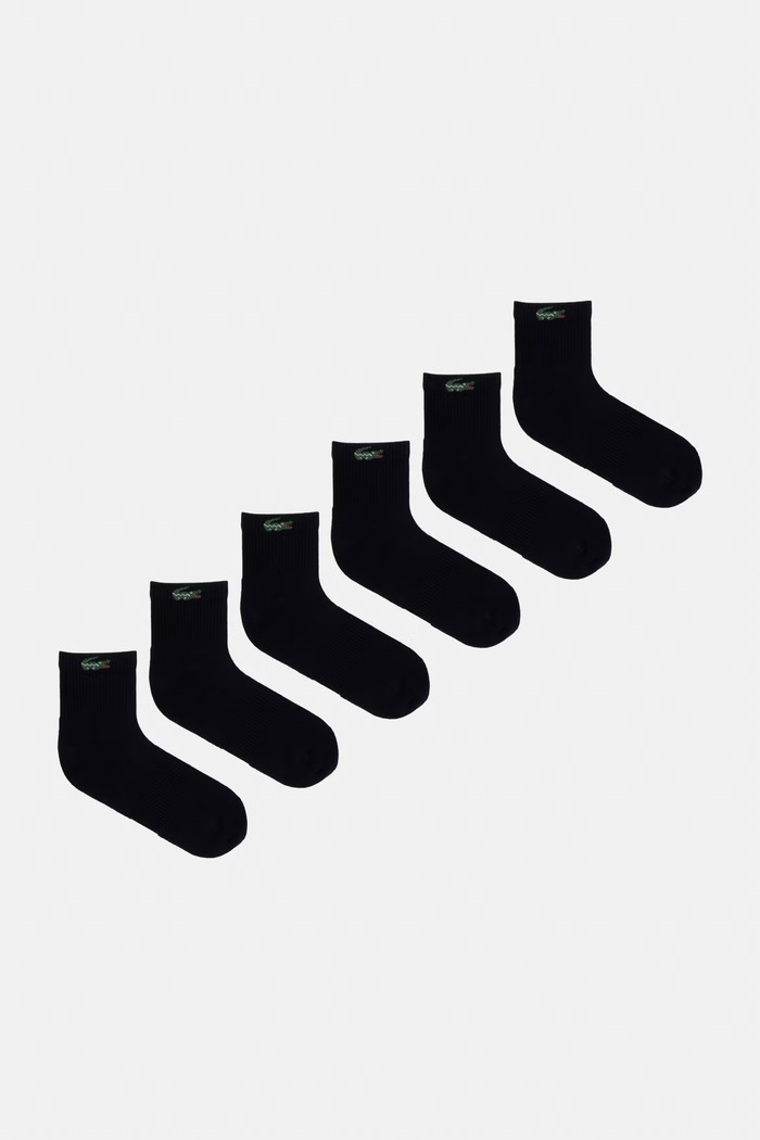 Lacoste skarpety 6-pack czarny RA9242