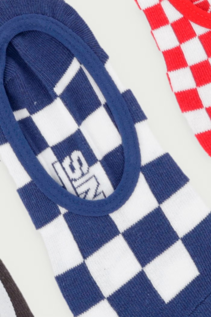 Vans Skarpety stopki damskie z bawełną 3-pack VN000XJNBLK1 czerwony AW26